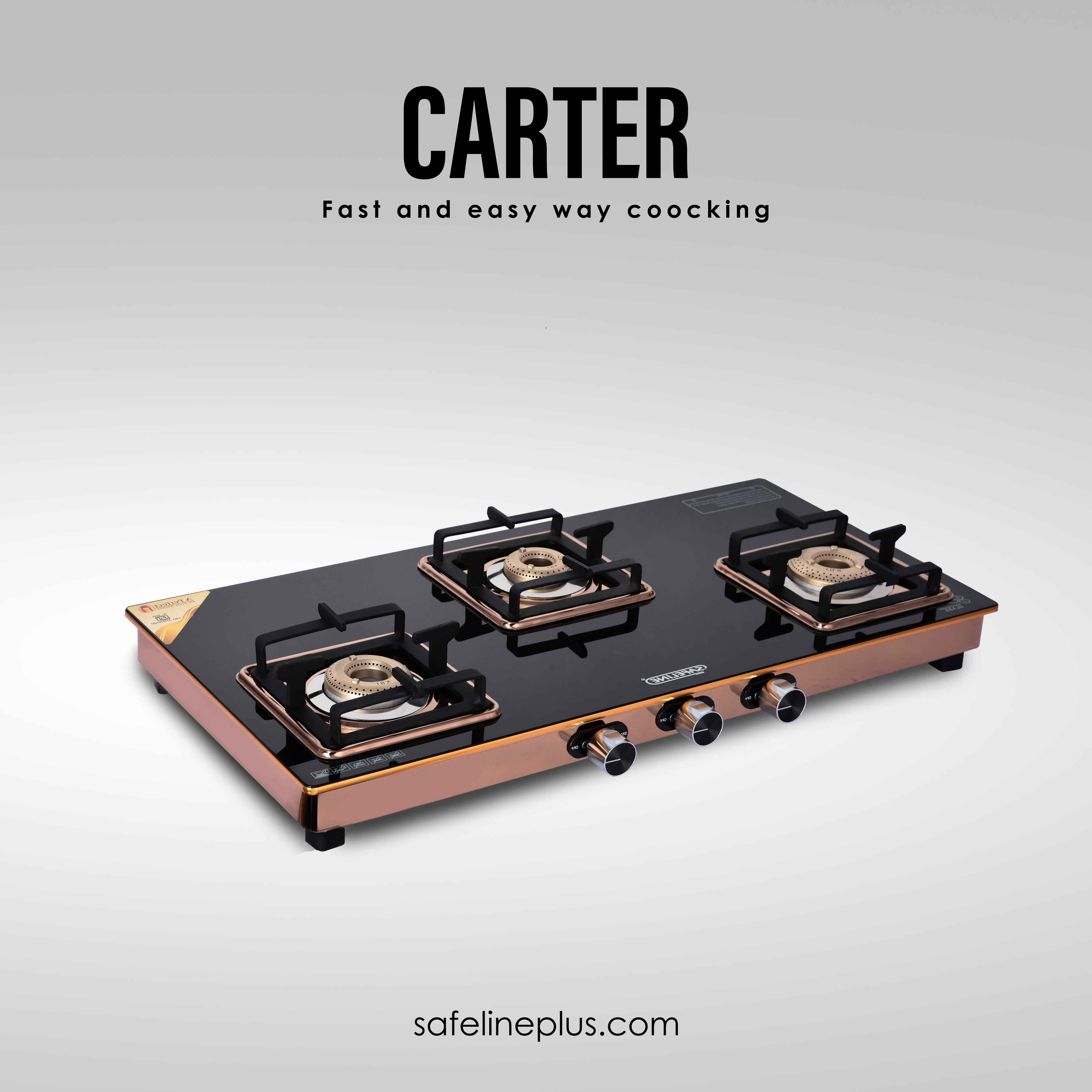 Glass cootops 3 burner