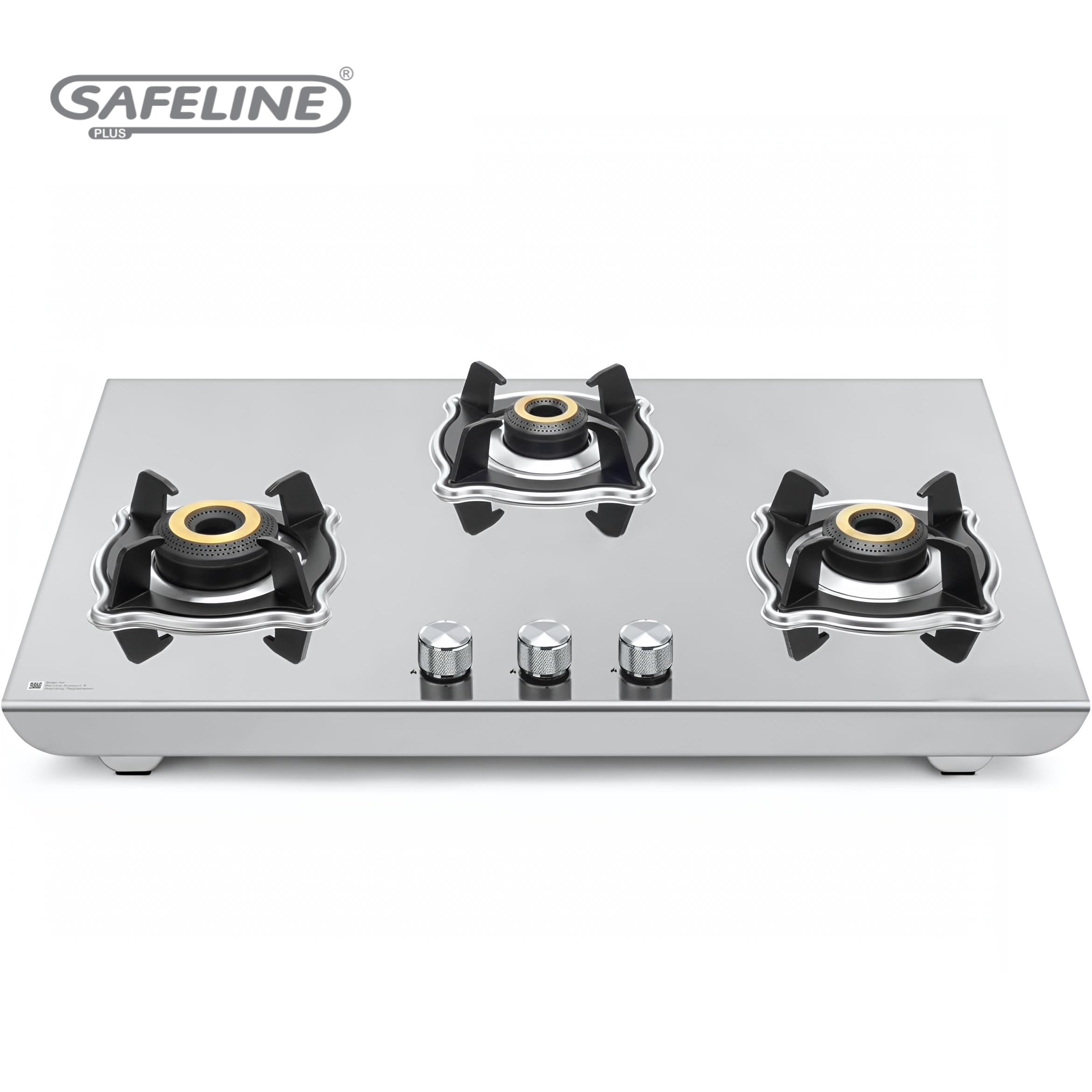 3 burner bahubali 2mm stainless steel hobtop auto ignition gas stove w ...