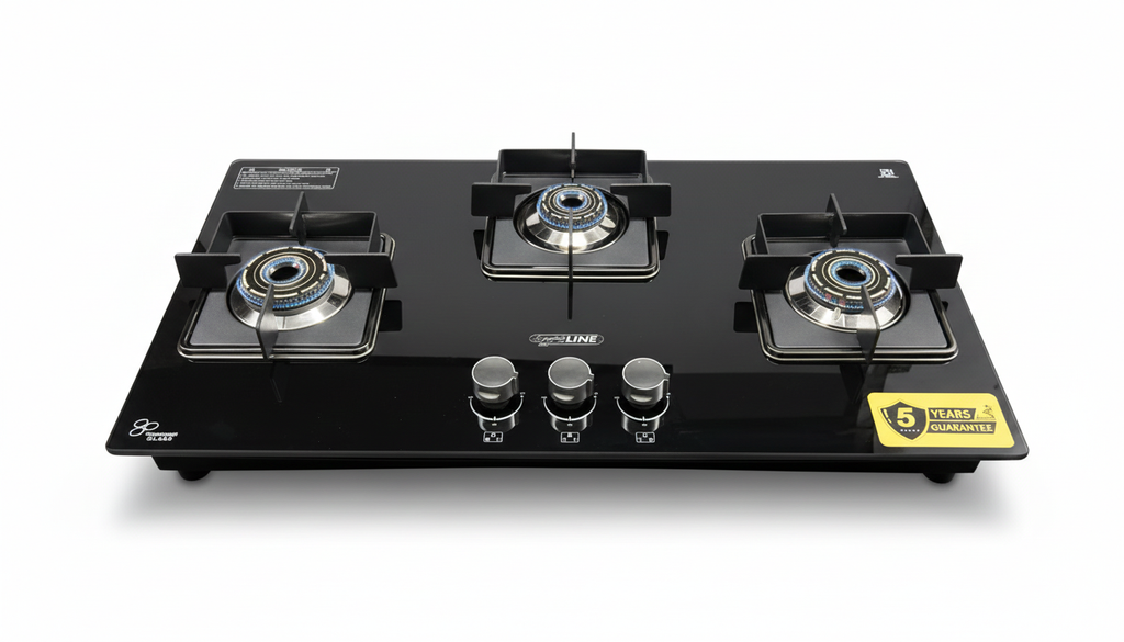 3br inbuilt hob glasstop 8mm automatic