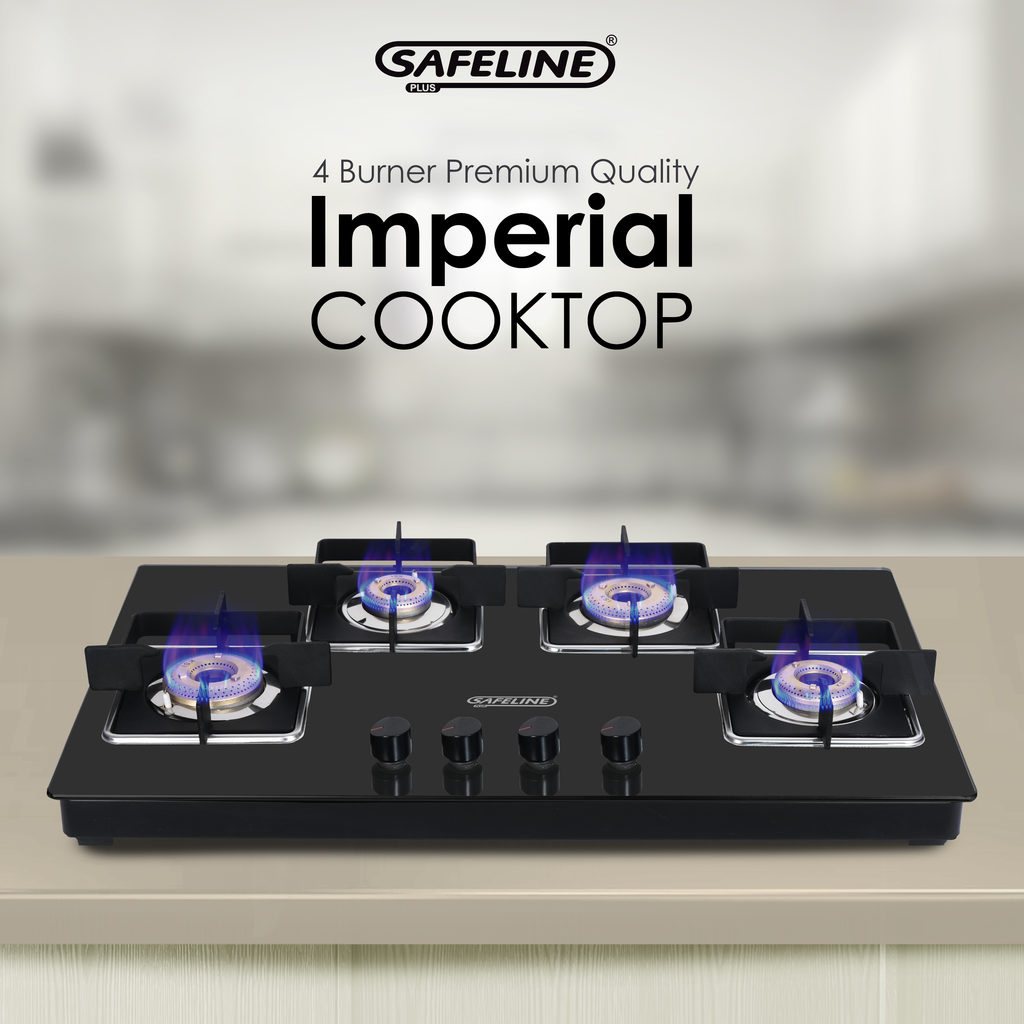 4b hobtop black glass manual igntion tabletop cooktop 2 years warranty