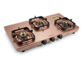 Safeline Plus Astor Series 3 Burner Gas Stove – Rose Gold Stainless Steel