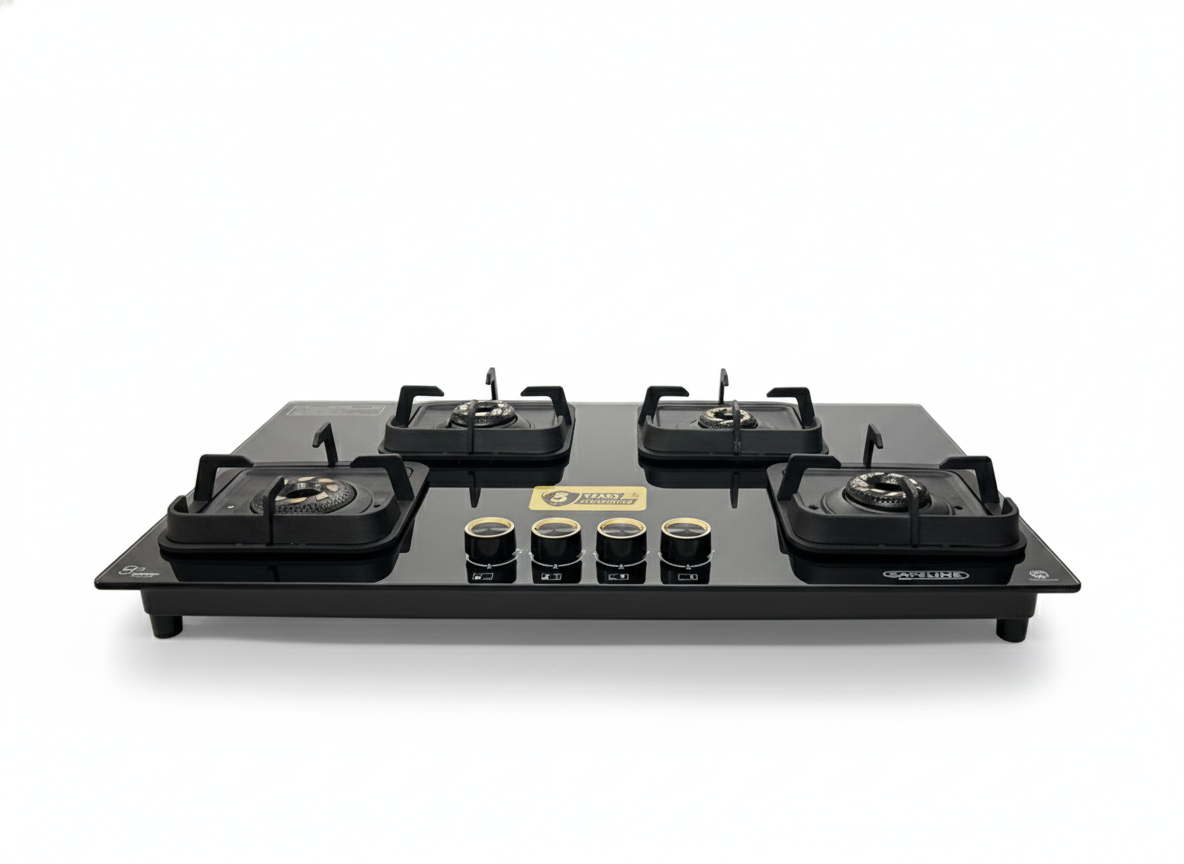 4br 8mm glass built in hob automatic