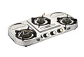 3 burner stainless steel heavy duty gas stove with 5g brass burners. 2 years onsite warranty
