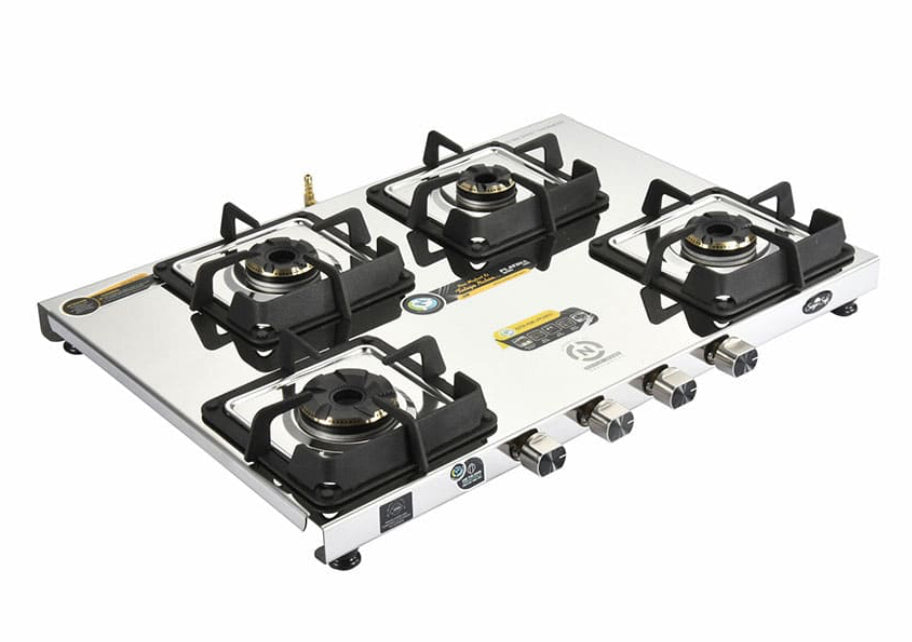Safeline Plus 2mm trident series 4 burner cooktop. (3 years warranty)