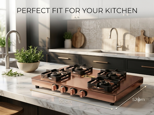 Safeline Plus Astor Series 4-Burner Gas Cooktop